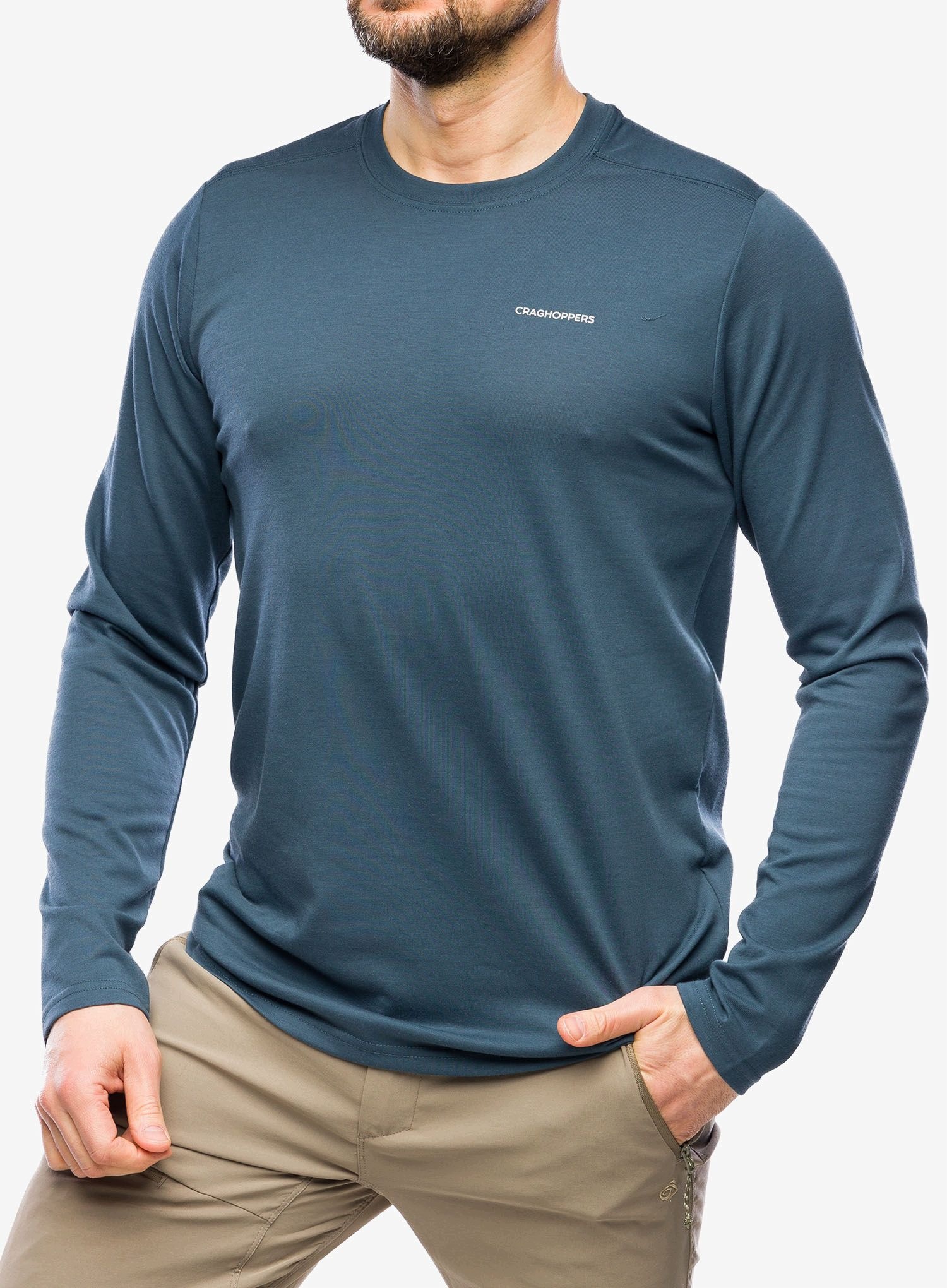 Longsleeve Craghoppers NosiLife Abel Ls T-Shirt blue stone S