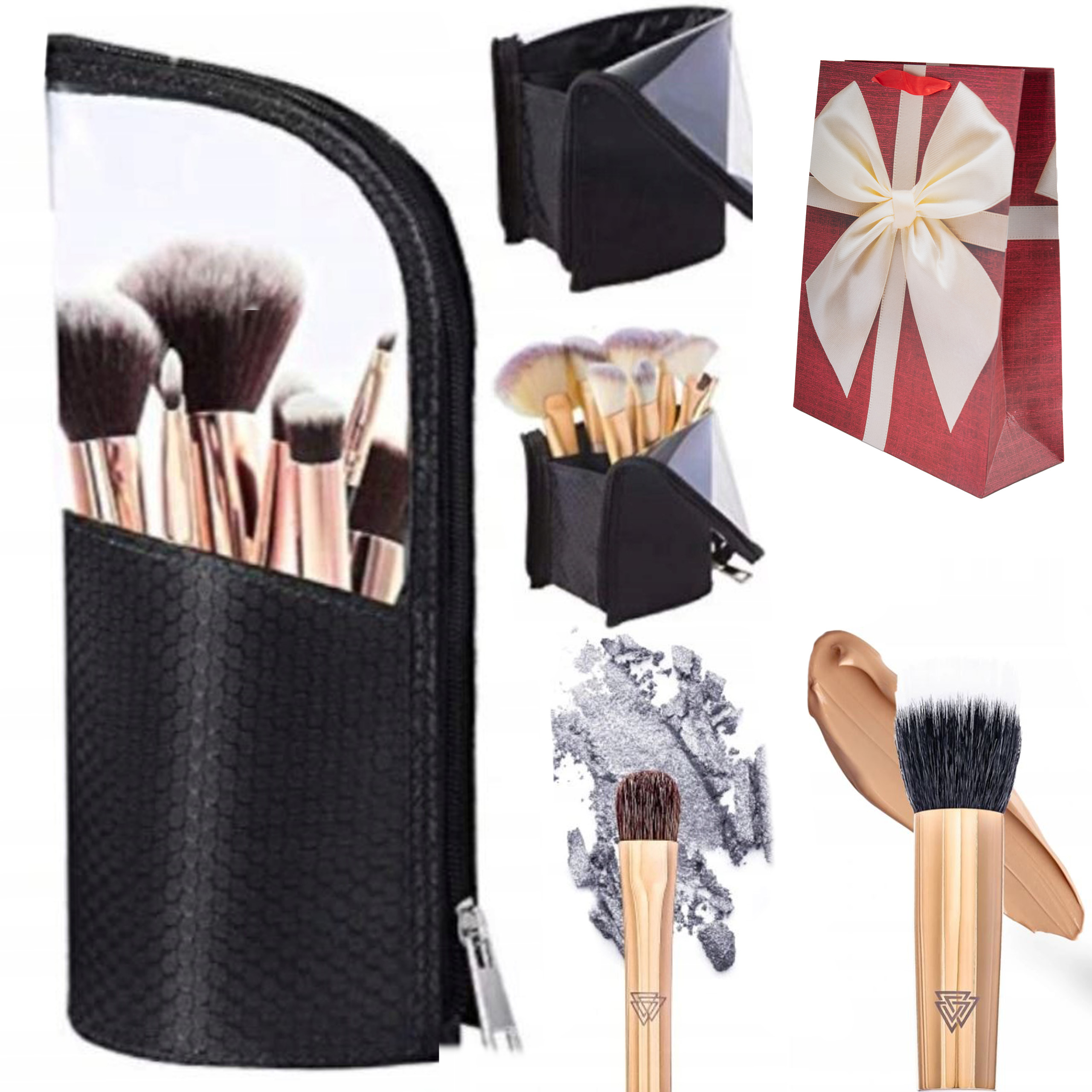 Kosmetická Taštička Organizér Pouzdro Na Kosmetiku Štětce Na Make-up Dárková Sada Ženy