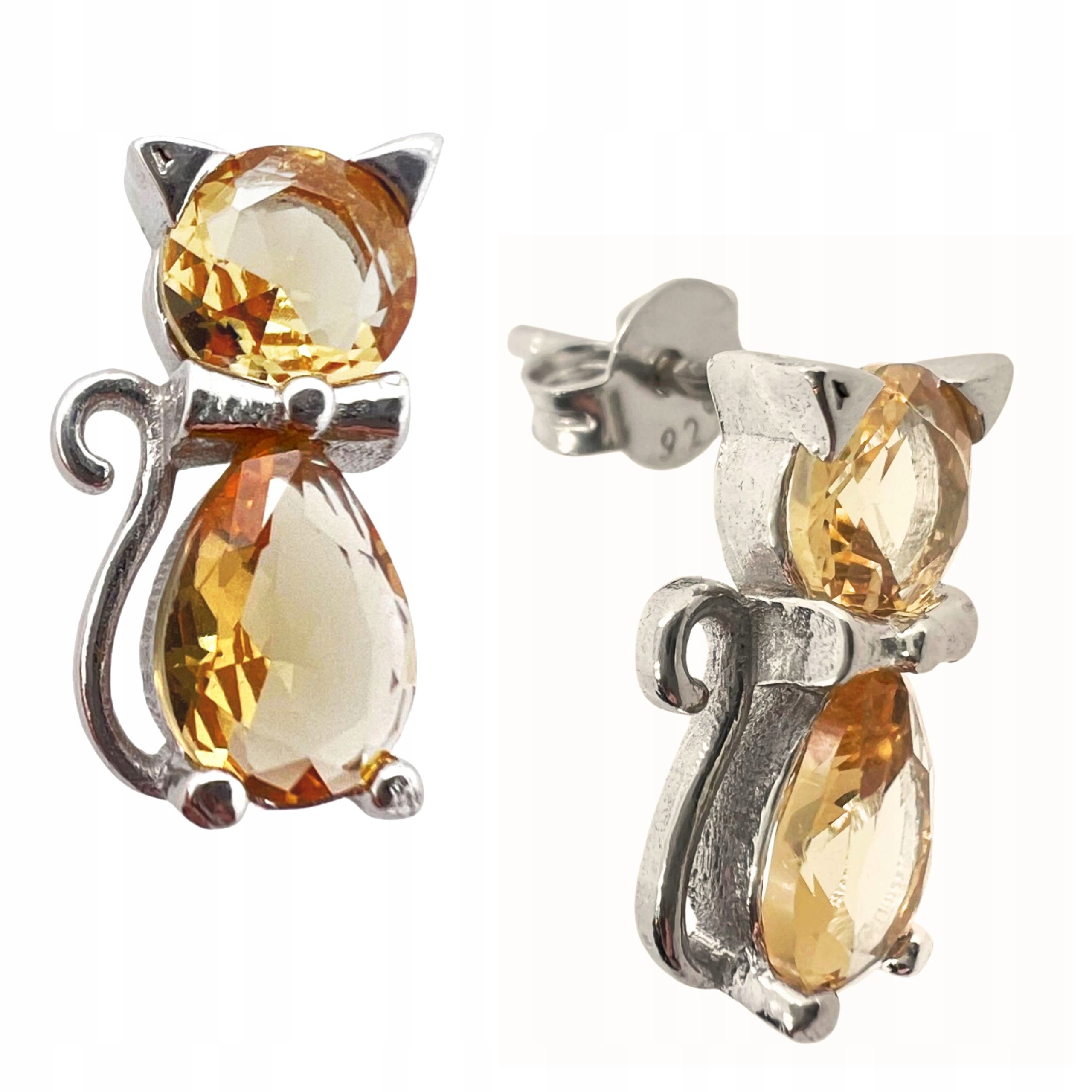 Stříbro Náušnice 925 Náušnice Dárek Pro Ni