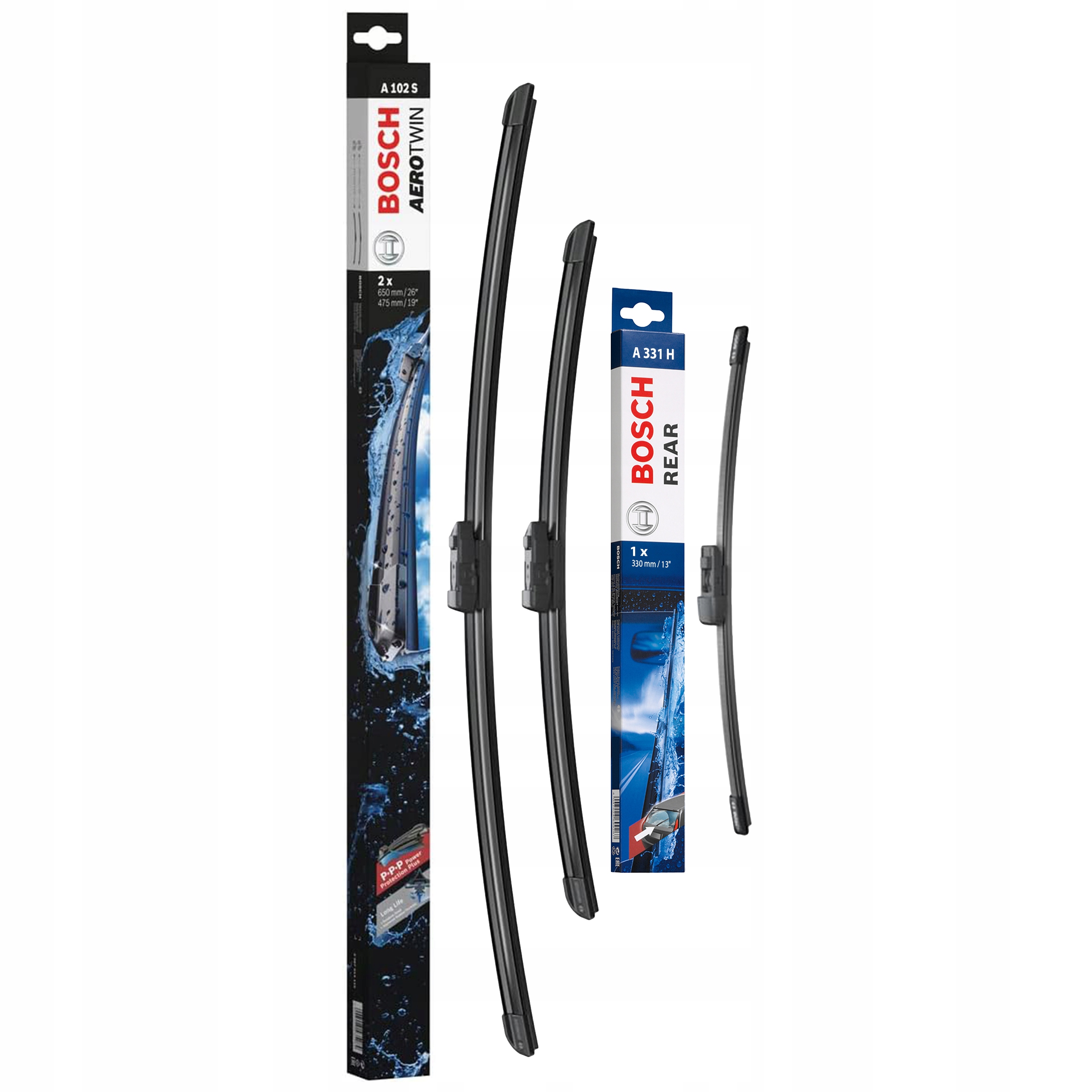 Wycieraczki Bosch A102S Vw Passat B8 Kombi Przód Tył pióra wycieraczek