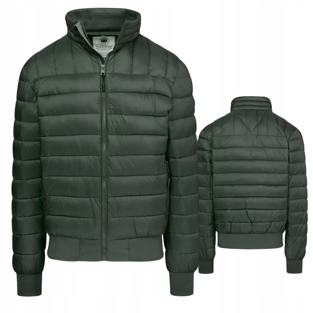 Pitbull West Coast Pánská Přechodová Bunda Granger II Tmavě Zelená 3XL