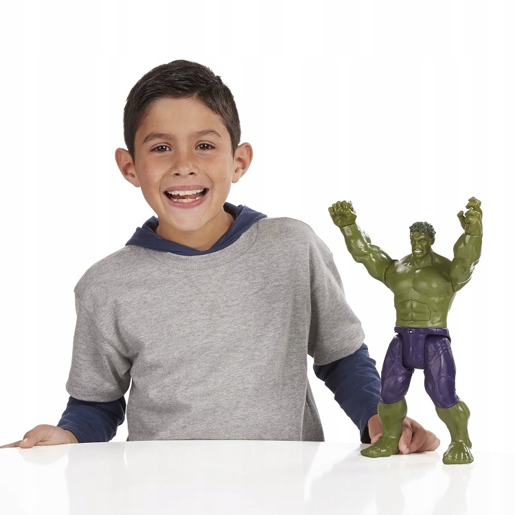 HASBRO FIGURKA HULK Z DŹWIĘKAMI INTERAKTYWNA B1382 Seria TITAN HERO TECH