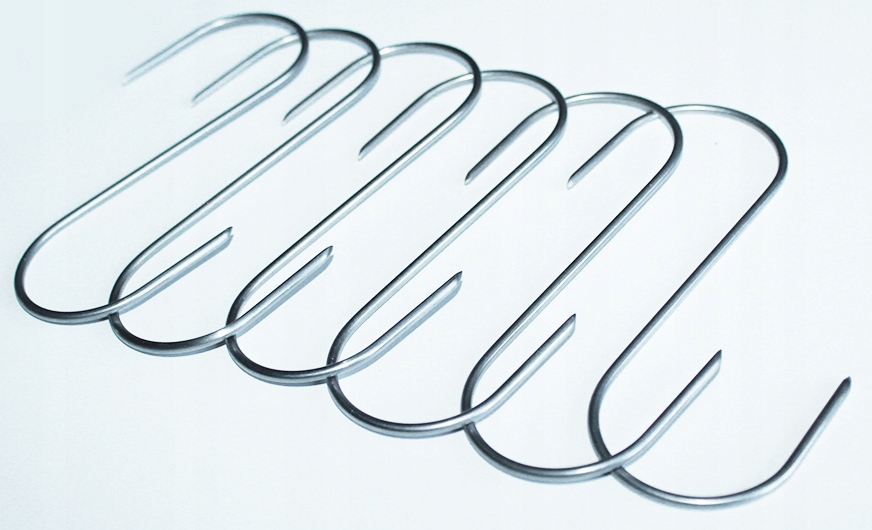 Haki wędzarnicze 6szt hak nierdzewny wędzarnia 4mm Materiał inny