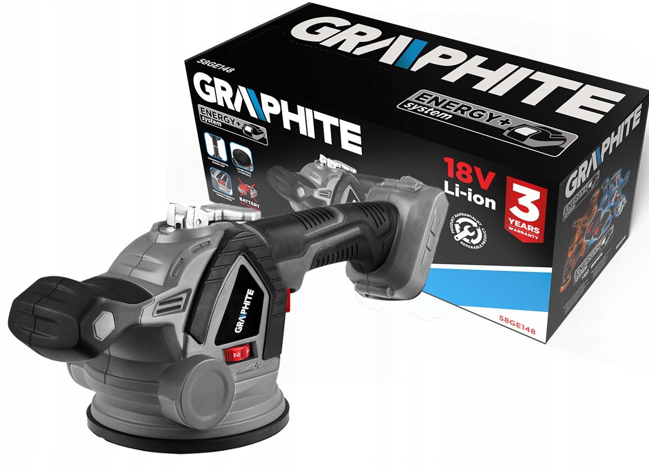 Přísavka pro akumulátorové dlaždice 18V 58GE148 130 mm bez akumulátoru