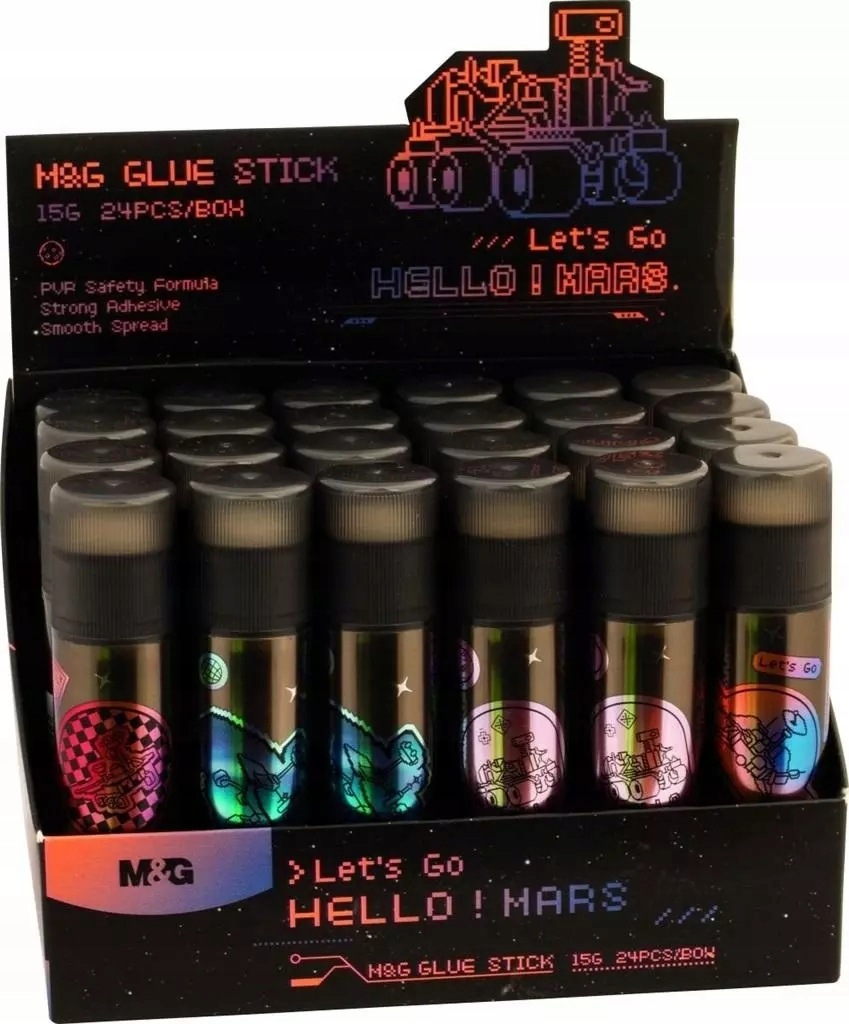 Klej w sztyfcie Hello Mars 15g 24szt M&g Wydawnictwo Mg