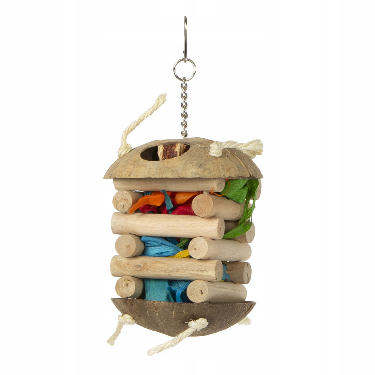 Levně Kokosová krmící chatka – hračka pro všechny papoušky