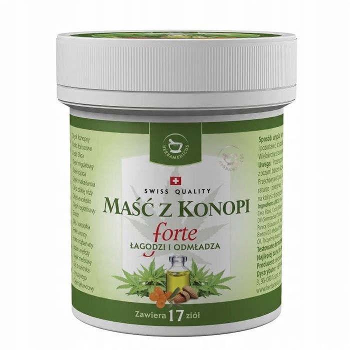 

Maść z konopi forte, szwajcarska, 125 ml