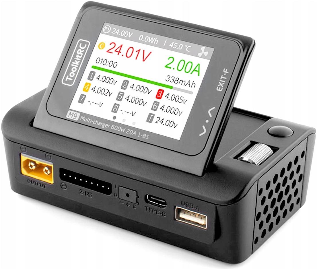 Nabíjačka ToolkitRC DC 7-35V Rc M9 LiPo 1-8S 20A