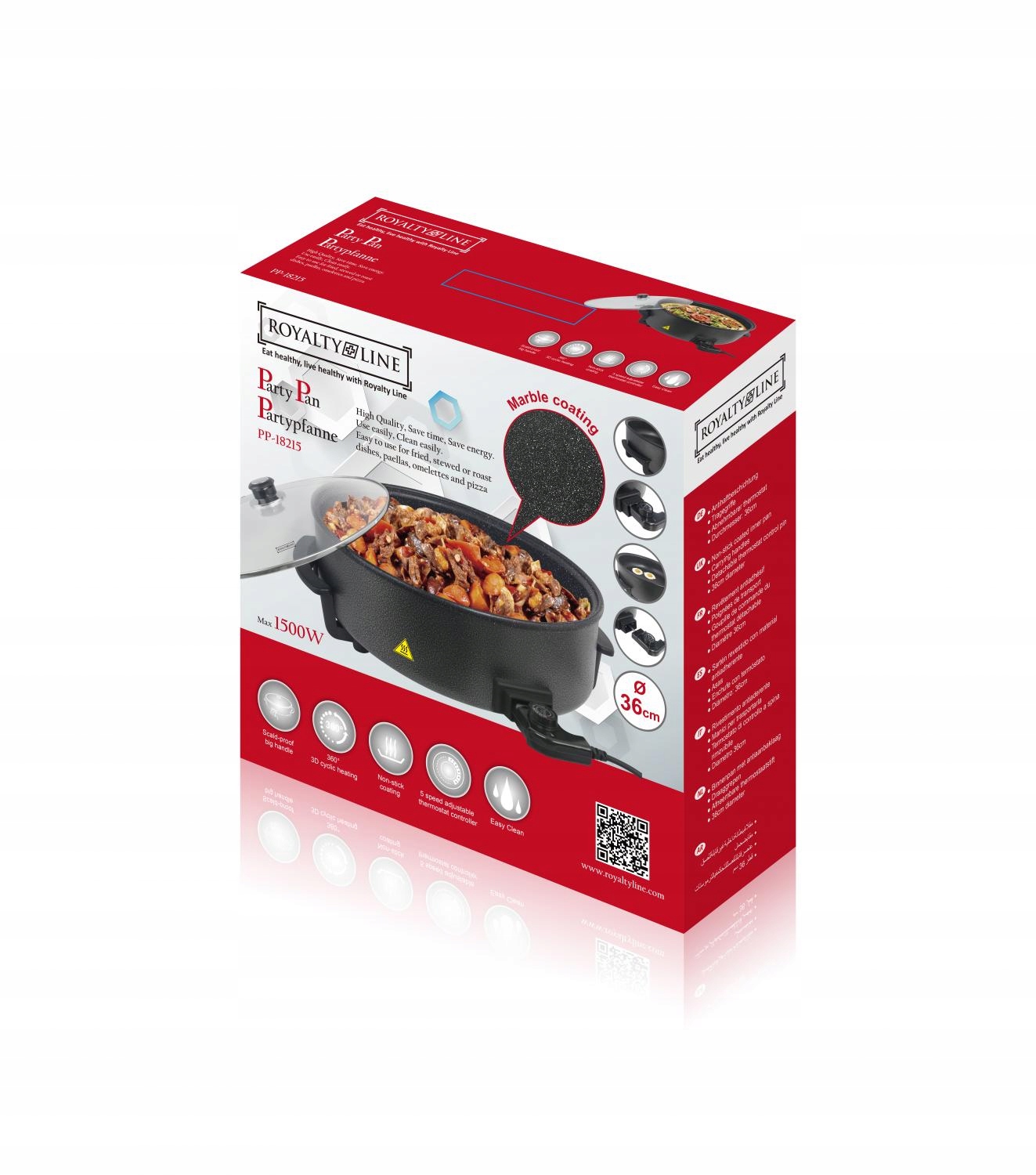 Multicookery a elektrické hrnce Párty pánev o výkonu 1500 W – 36 cm