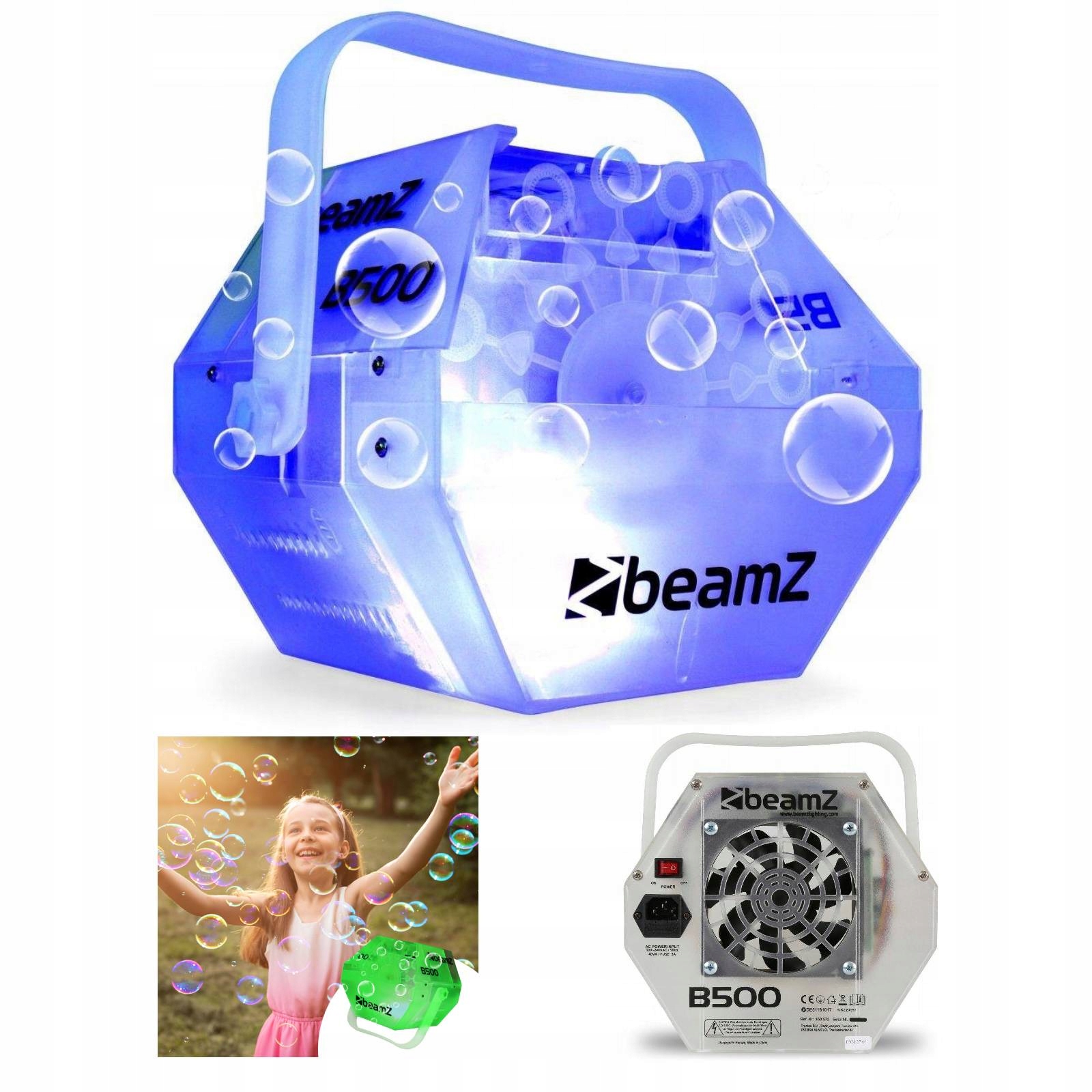

Wytwornica baniek mydlanych BeamZ B500 Led Rgb