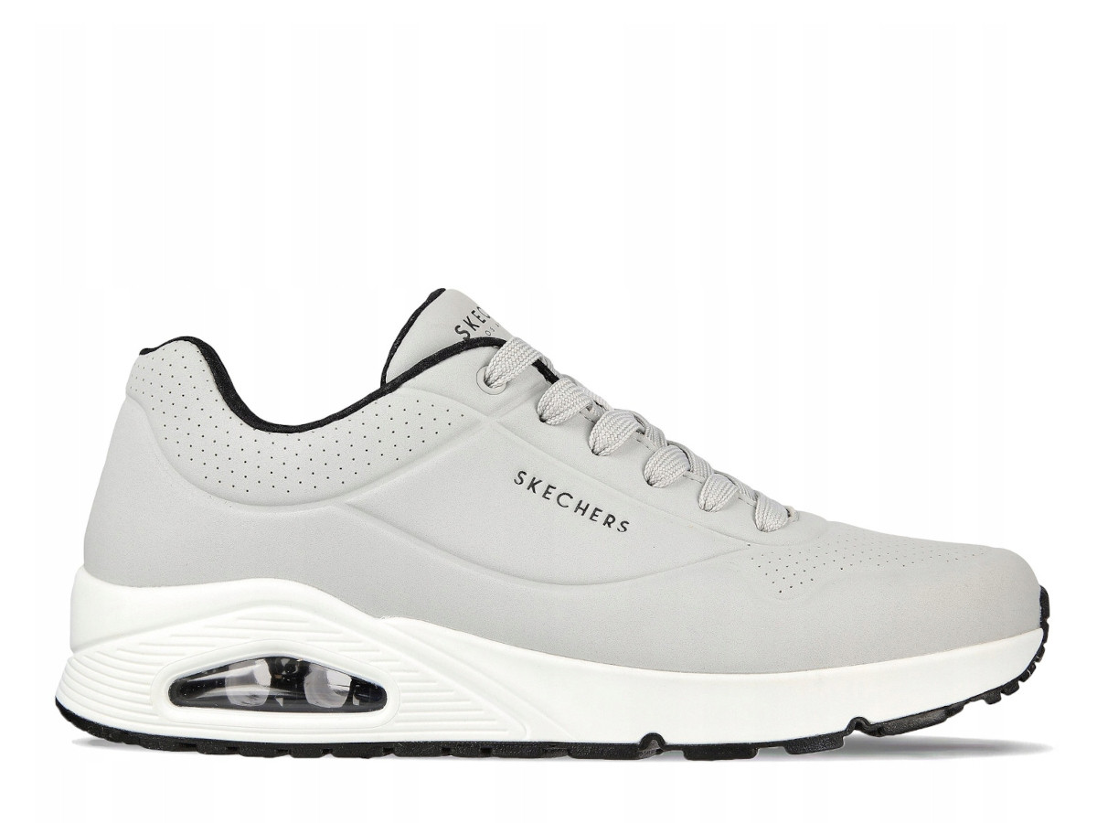 Pánské boty Skechers 52458LGBK Uno Stand On Air Šedé 44