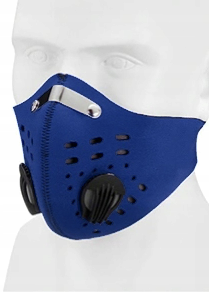 

Maska Maseczka Sportowa Rowerowa Twarz Granat XL