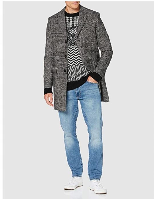 Scotch & Soda sweter norweski regular fit r. S Dekolt okrągły