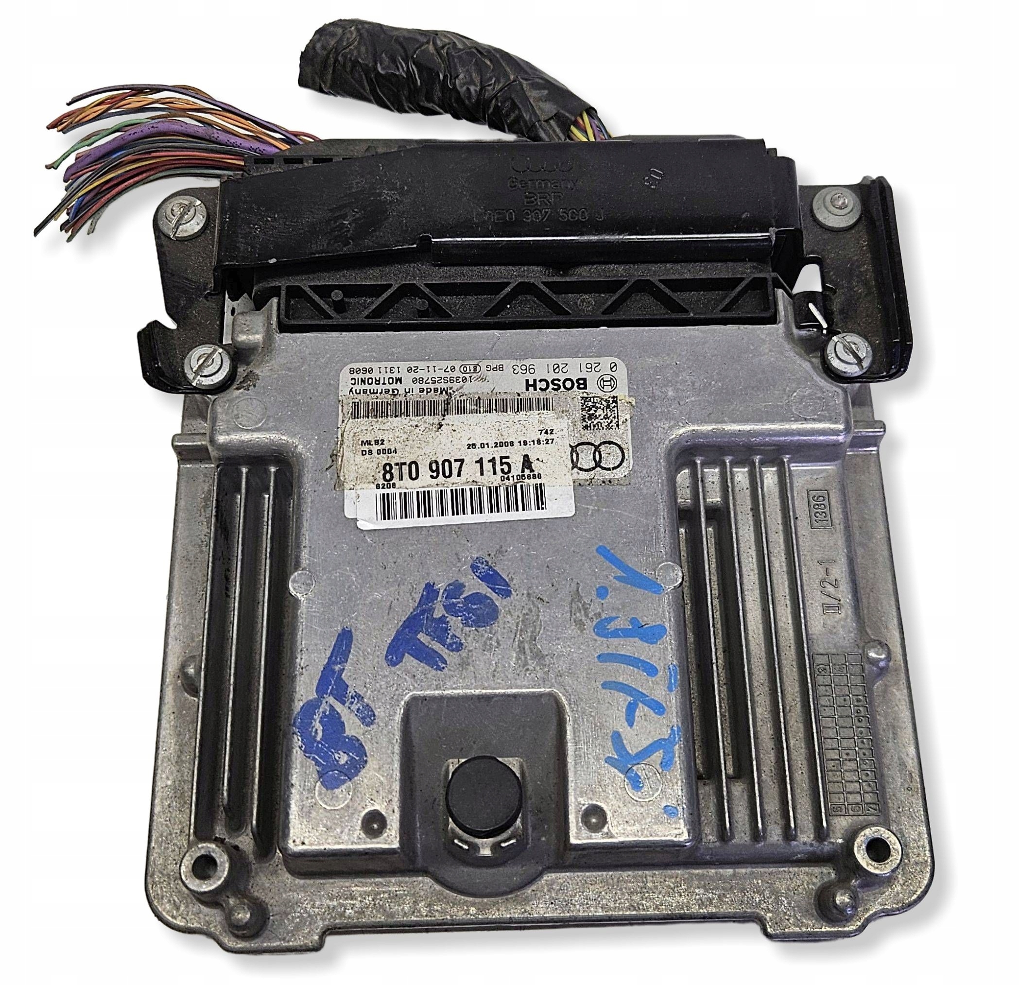 Audi A5 8T 8F 1.8 TFSI control unit of the engine computer ECU 8t0907115a