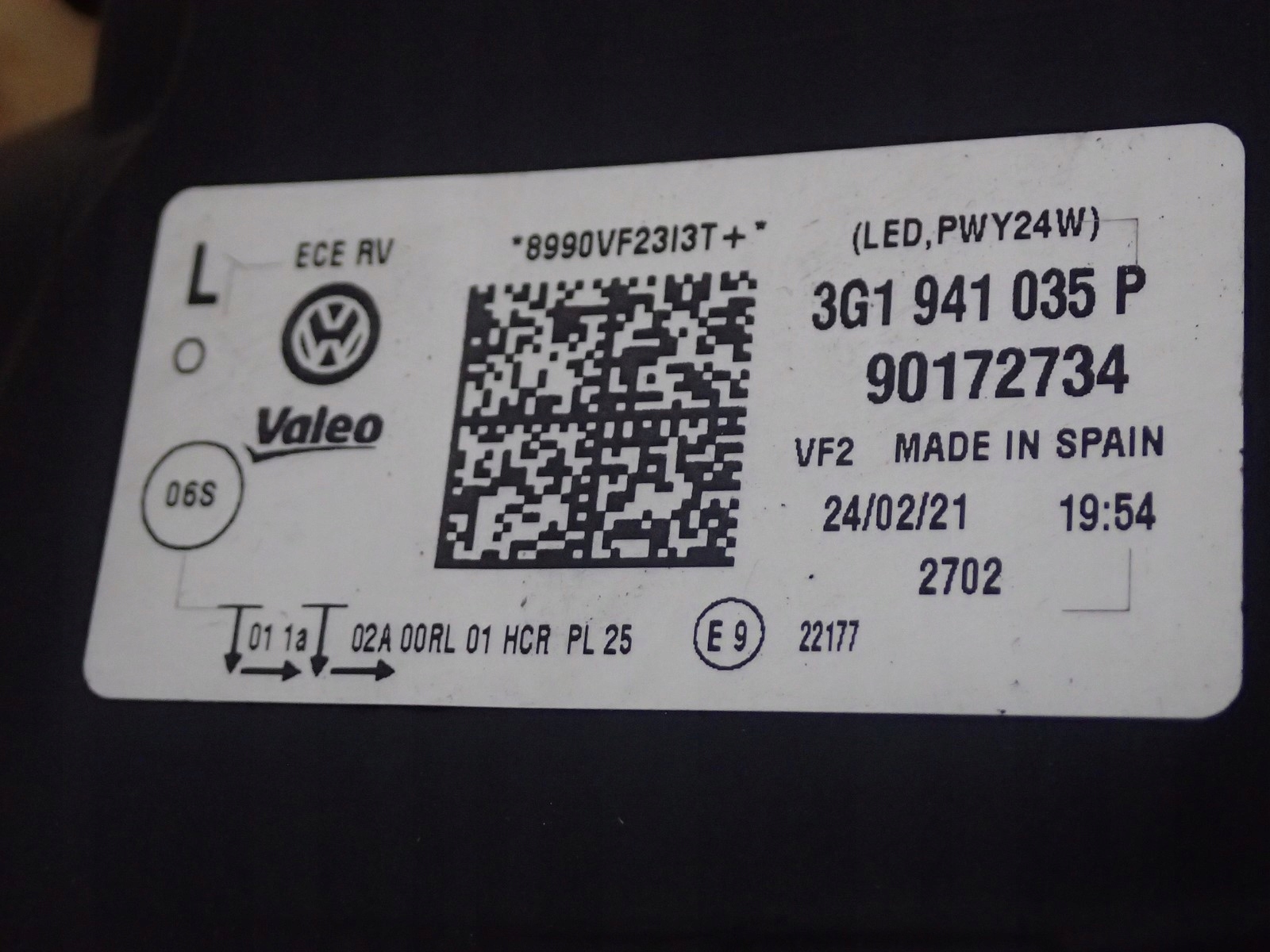 light left REFLEKTOR left FULL LED non-setting VW PASSAT B8 3G LIFT 2019