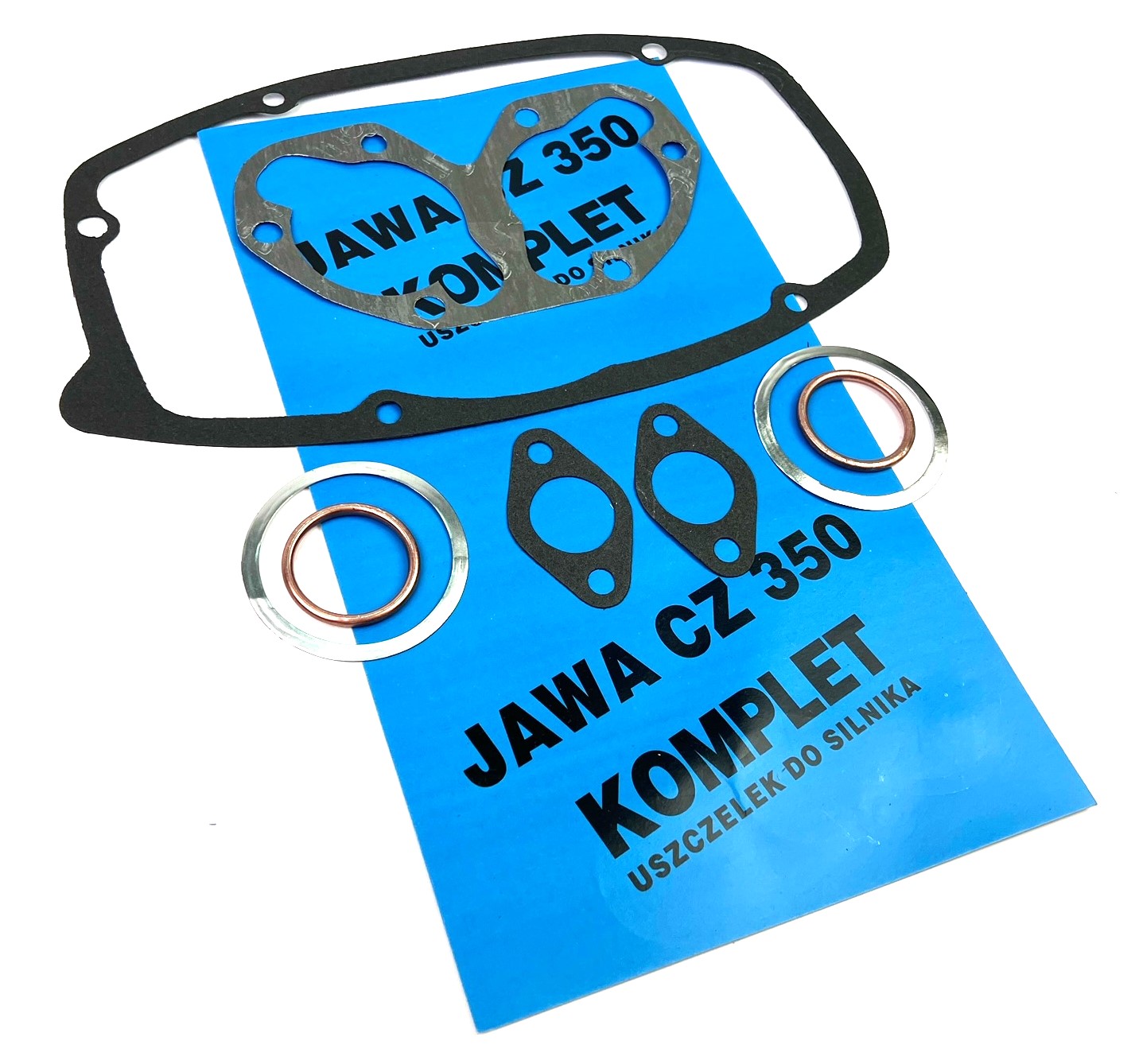 Uszczelki silnika Jawa 634 Cz 350 472 uszczelka głowicy kolanka kryngielit