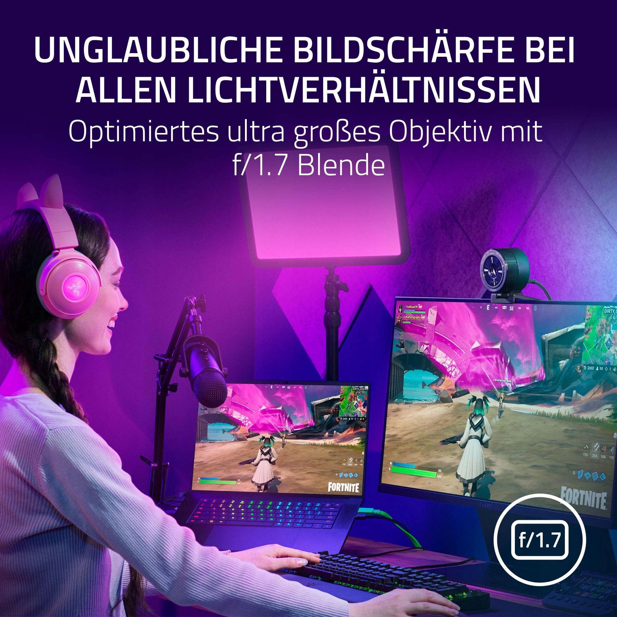 RAZER Kiyo Pro Ultra Kamera 4K UHD Streaming Autofokus Lichtsensor — miniatura 4