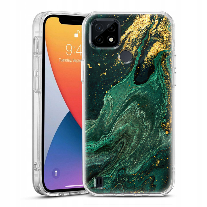 Tok tok hátlap Üveg Realme C21 készülékhez