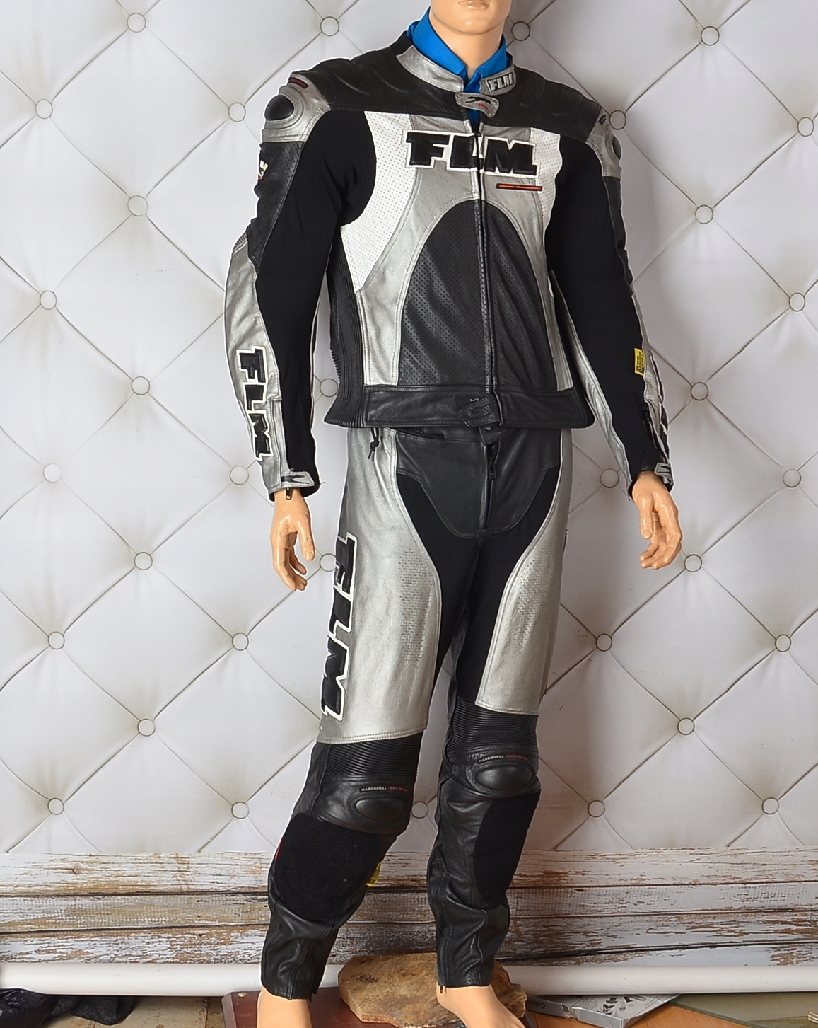 REWELACYJNY KOMBINEZON MOTOCYKLOWY POLO FLM GARB 52/ XL Typ Dwuczęściowe