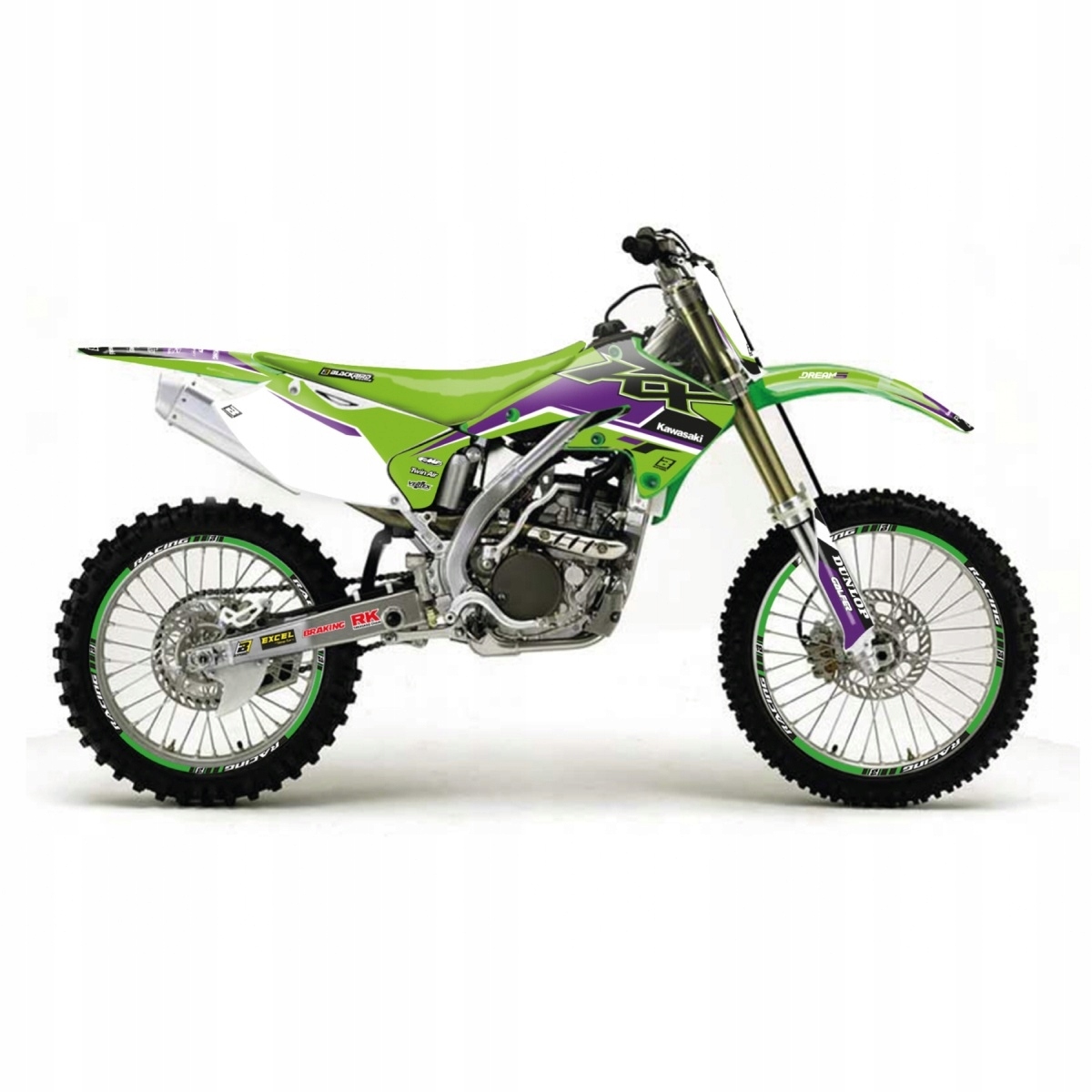 Blackbird Sada Nálepiek (oklein) Kawasaki Kx 250F '04-'05 Dream 5 Farba