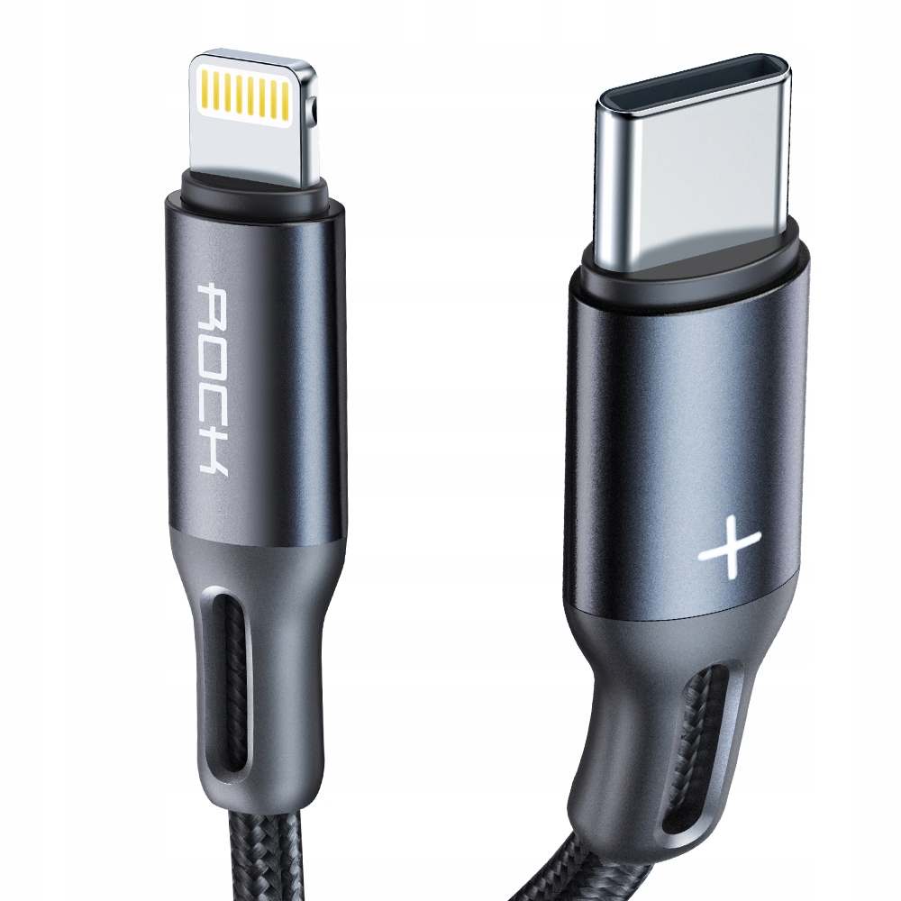 

Rock Kabel Usb-c Pd do iPhone 5 6 7 8 X Xs Xr 11