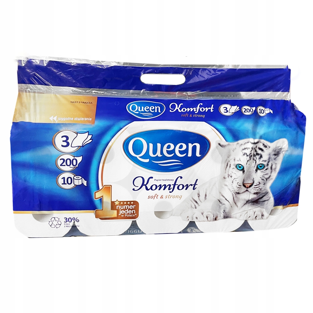 

Papier Toaletowy Queen Komfort 10 Rolek 3 Warstwy