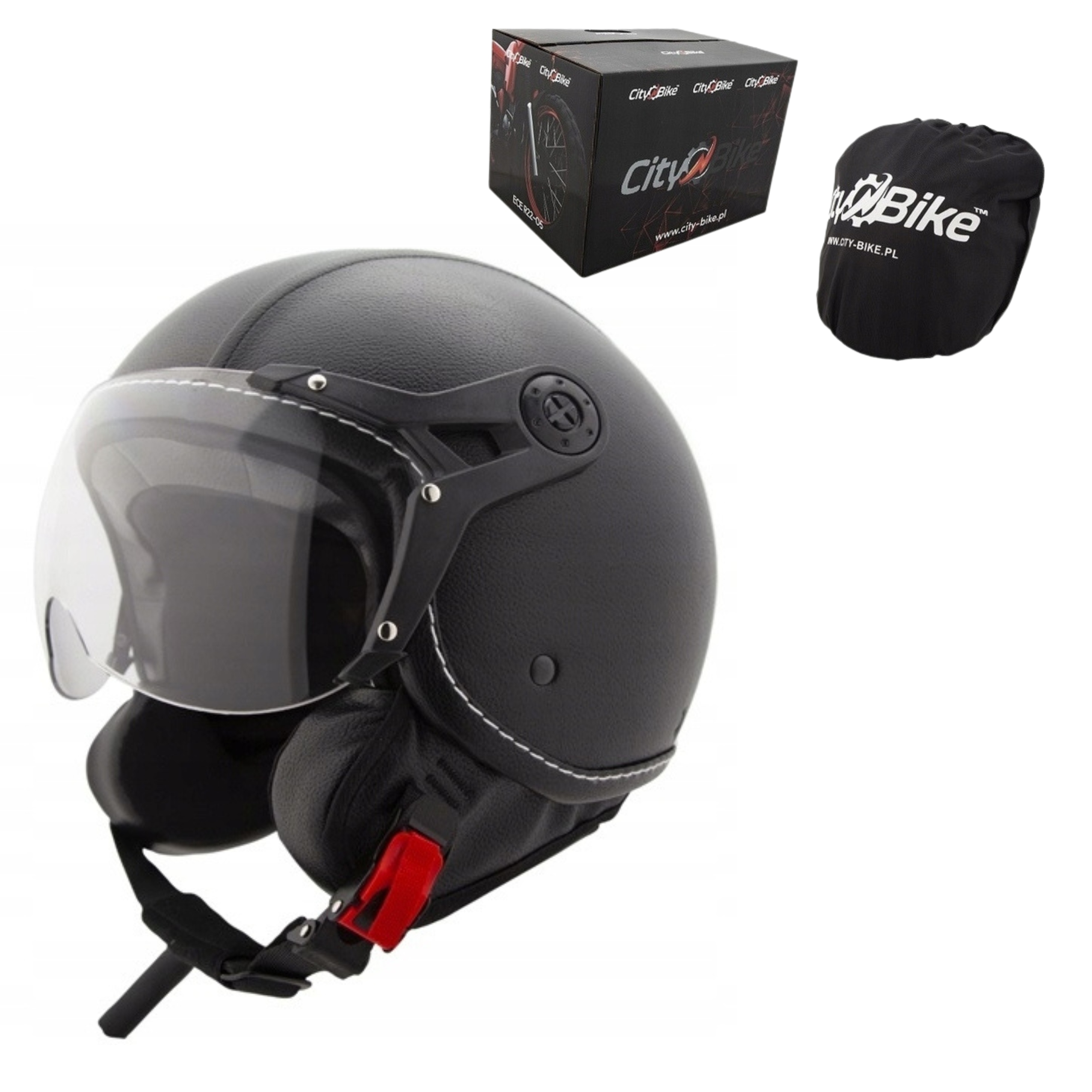 KASK OTWARTY MOTOCYKLOWY CHOPPER RETRO SKUTER HOMOLOGACJA ROZMIAR XL