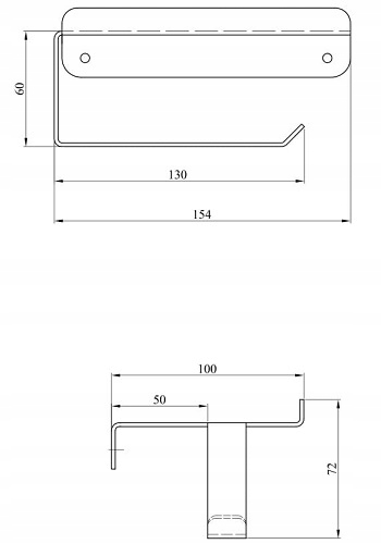 Wieszak na Papier Czarny Technic Andex 331/NG EAN (GTIN) 5908257690584