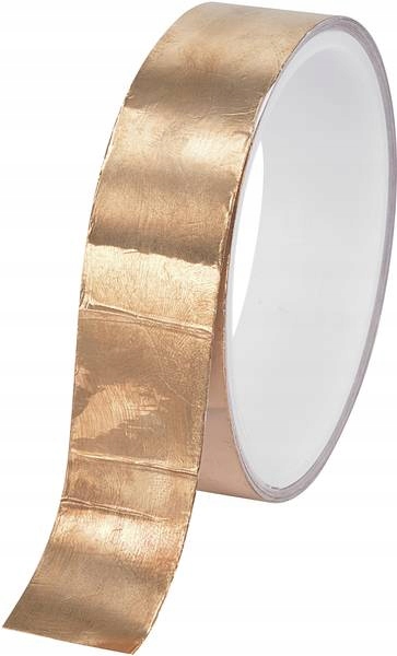 BLACHA0.05CU_025-33 Měděná páska 0.05 mm, samolepicí 25 mm x 33 m 33 m