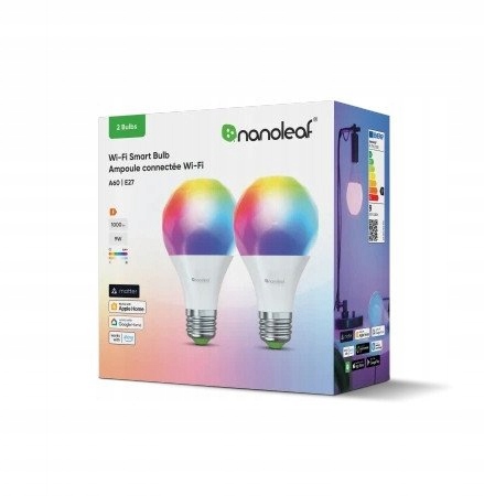 Nanoleaf Essentials Smart Bulbs zestaw 2 żarówek A60-E27 (Wi-Fi)