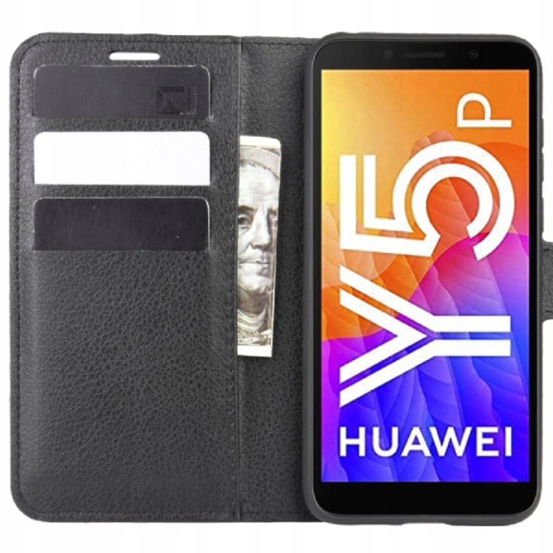 

Etui Z Klapką Portfel Litchi Do Huawei Y5P