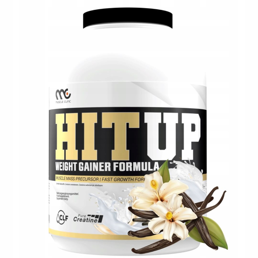 Muscle Clinic 3000G vanilka gainer hmotnost bílkovina sacharidy kreatin