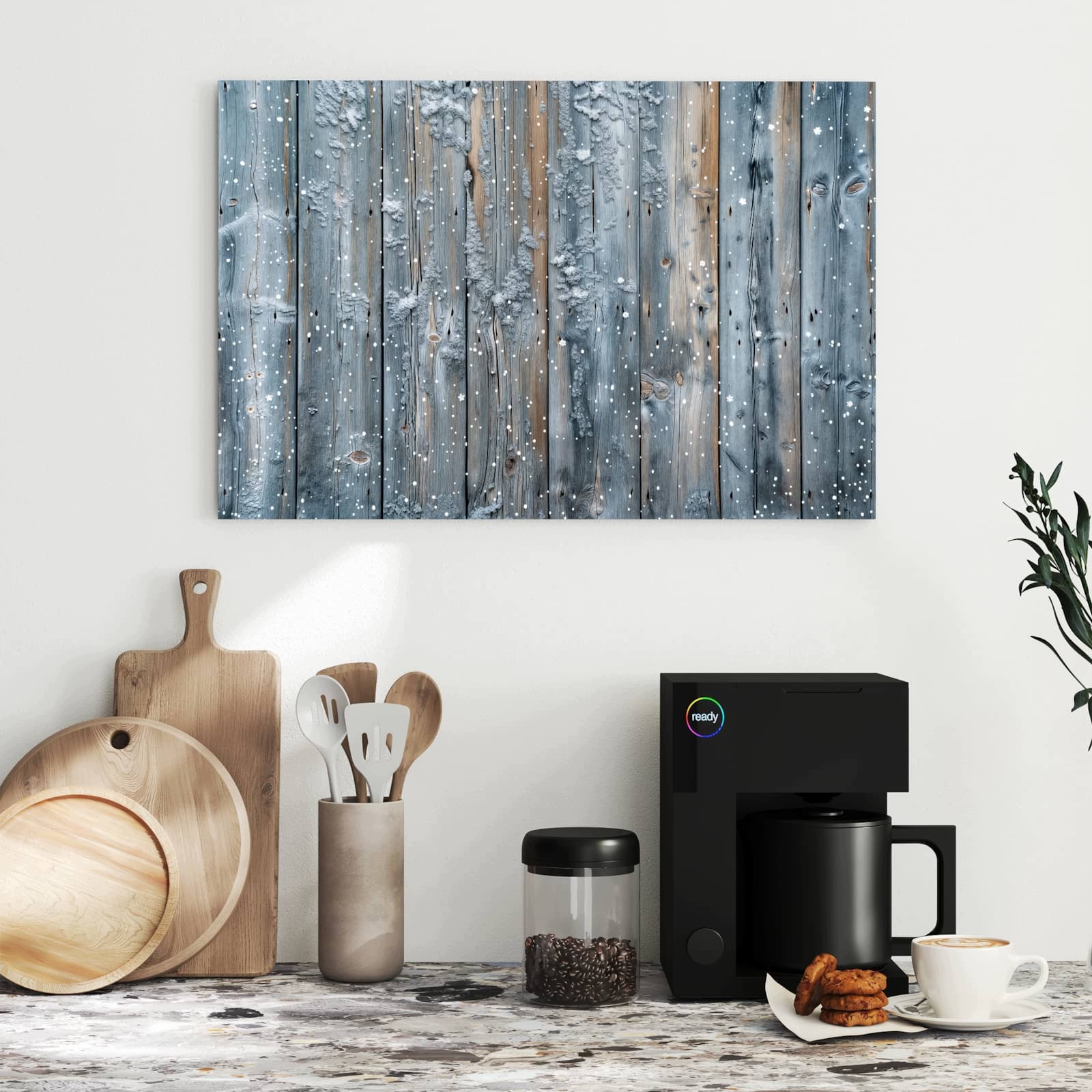 Magnetická tabule Zima Panely dřevěné 60 × 40 cm
