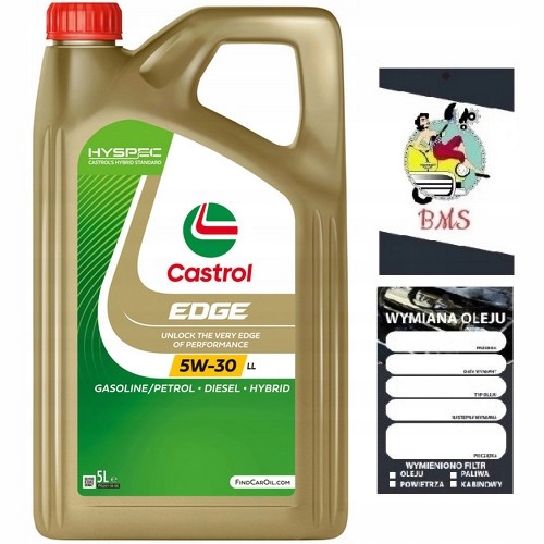 OLEJ SILNIKOWY CASTROL 5w30 5w-30 EDGE TITANIUM FST LL 5L Rodzaj syntetyczne