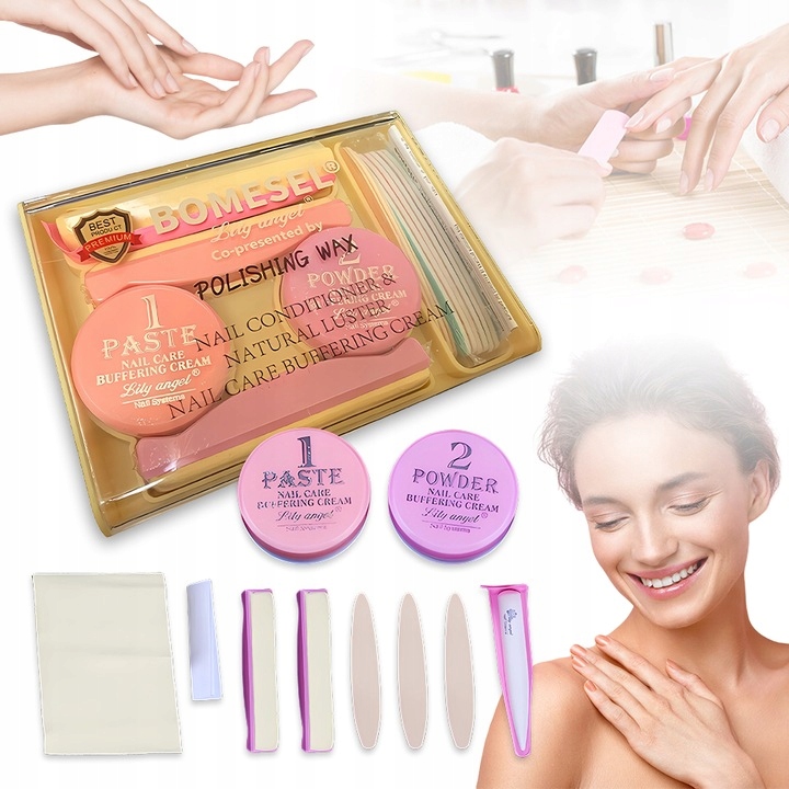 Lily Angel Shine sada na japonskou manikúru pro posílení nehtů
