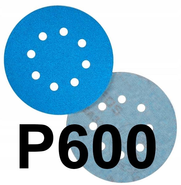 

Krążek Ścierny 125mm na Rzep Papier Ścierny P600