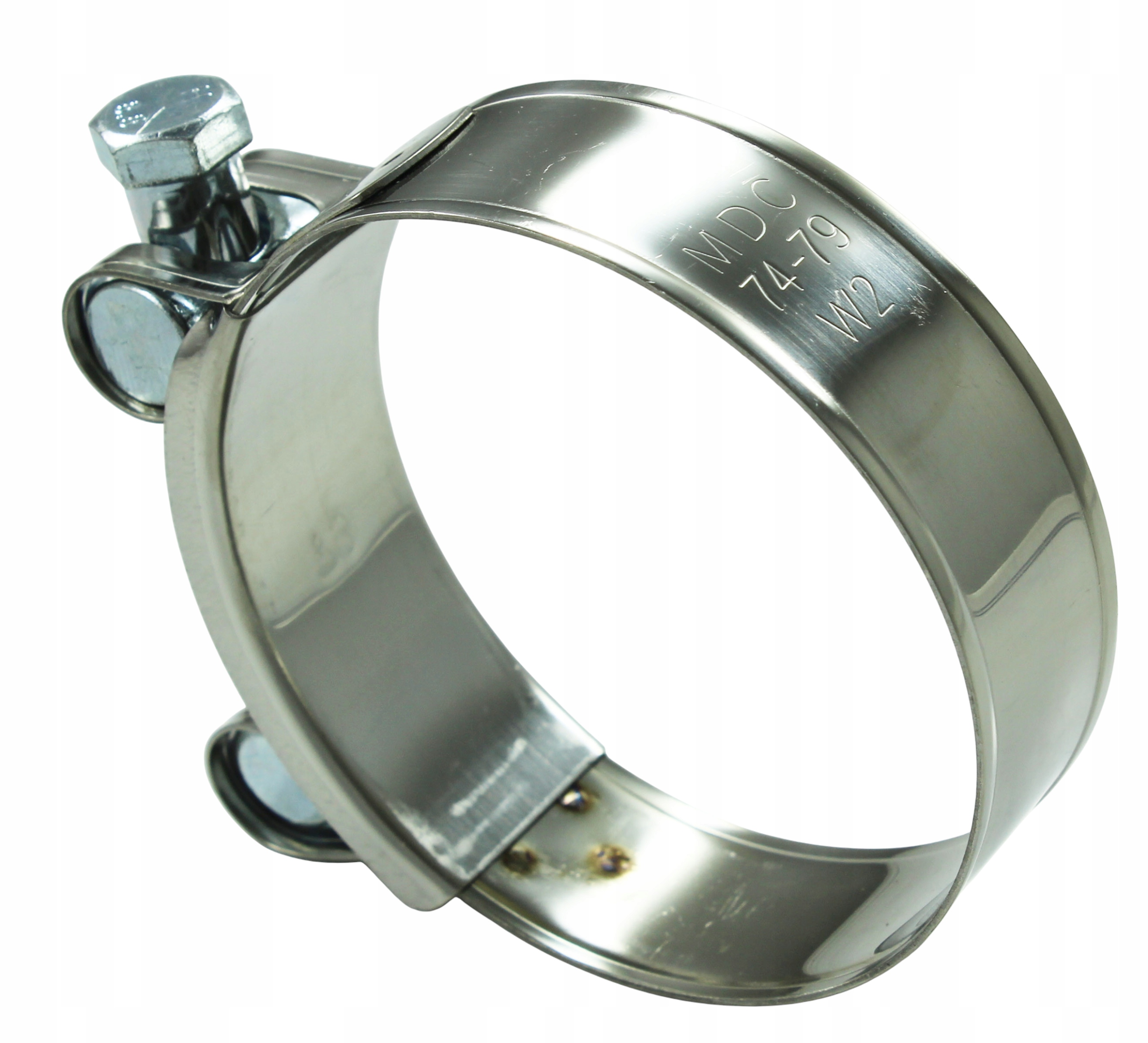 MDC Obejma 74-79mm Gbs W2 Nierdzewna 304SS Opaska Sgb wąż Turbo Intercooler