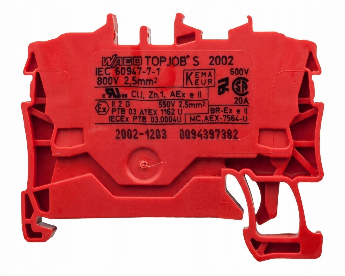 

Złączka szynowa 2-przewodowa 2,5mm2 2002-1203