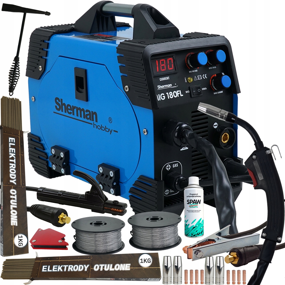 Сварочный аппарат MIGOMAT MIG MAG MMA SHERMAN Безгазовый 180