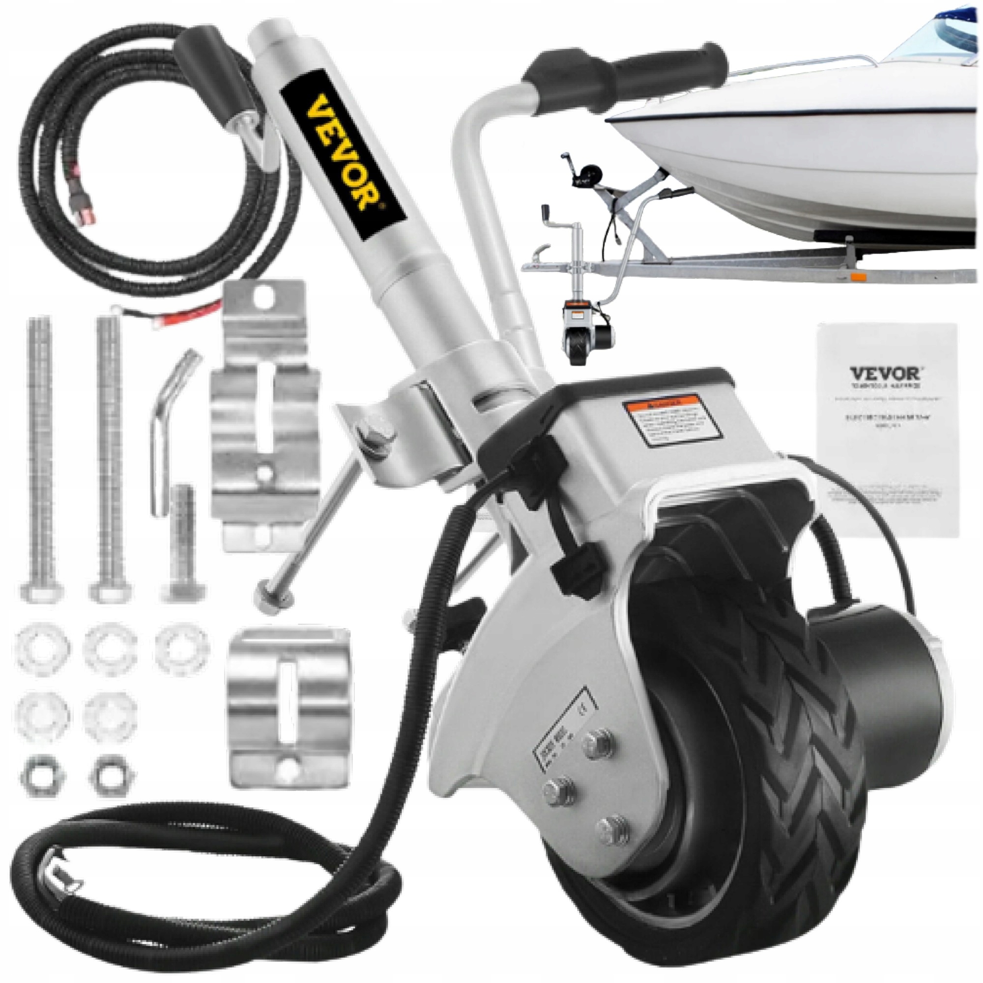 Podpěrné kolo pro elektrický přívěs 2.2t Přívěsy Manévrové kolečko