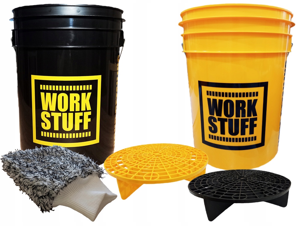 WORK STUFF Zestaw wiader do mycia auta + SEPERATOR