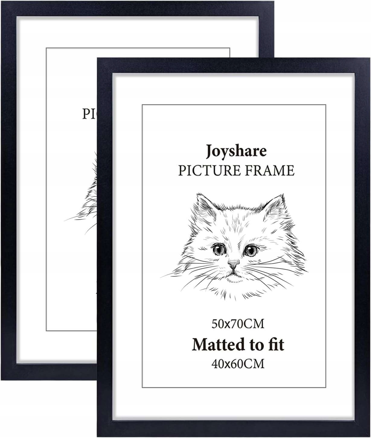 Sada 2 rámečků 50 x 70 cm Joyshare velké, černé, 2 kusy, 2 balení