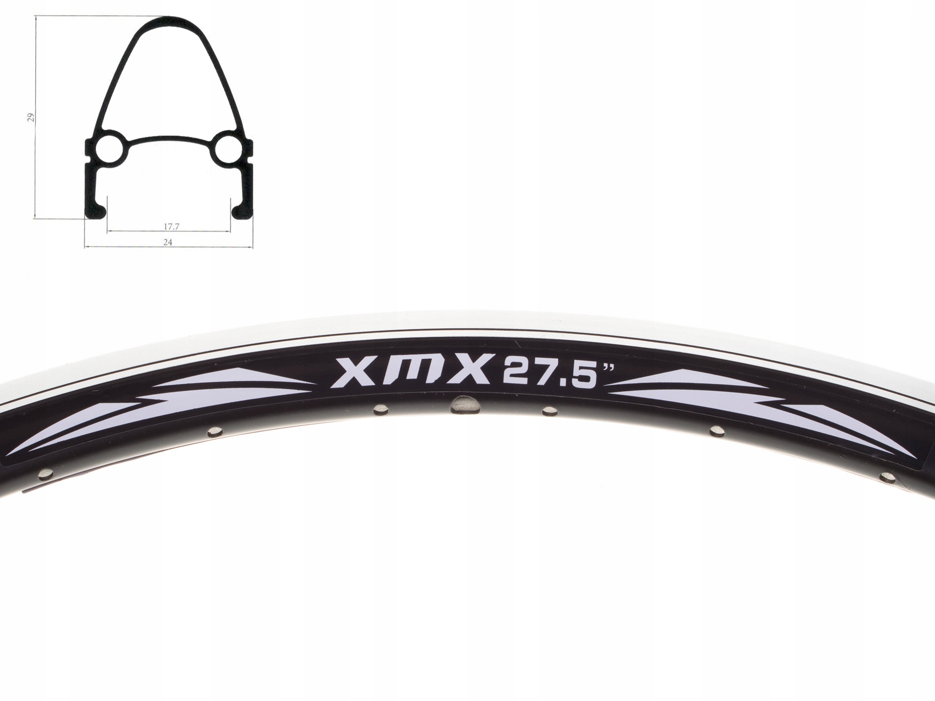 Obręcz Rowerowa XMX 27,5 Stożek 36 Otworów CNC