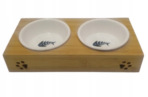 

Zestaw Ceramicznych Misek Dla Kotów Mlcini Ryby