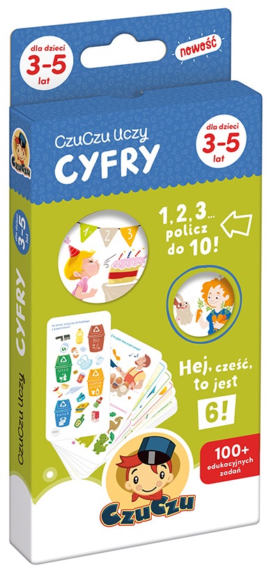 

CzuCzu Uczy Cyfry dla dzieci 3+, 4+, 5+ Cyferki