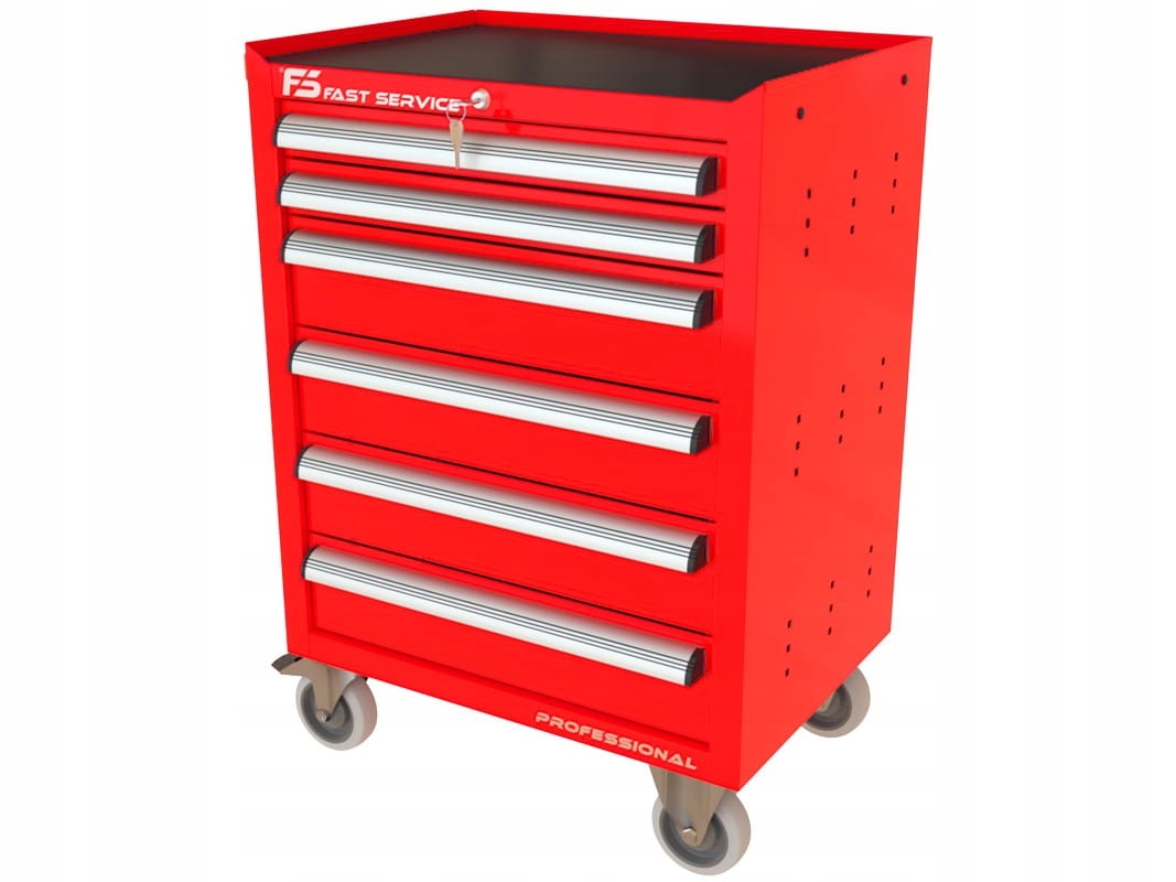 Profesjonalny Polski Wózek narzędziowy z 6 szuflad Marka Fast Service