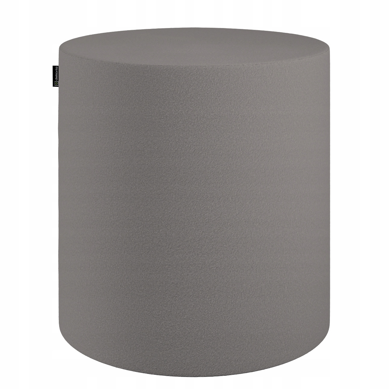 Puf Barrel ø40, výška 40 cm, tmavě béžová bukla