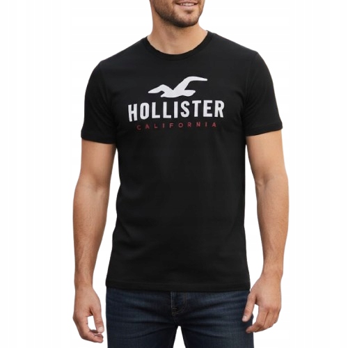 tričko Hollister Abercrombie tričko XL černé