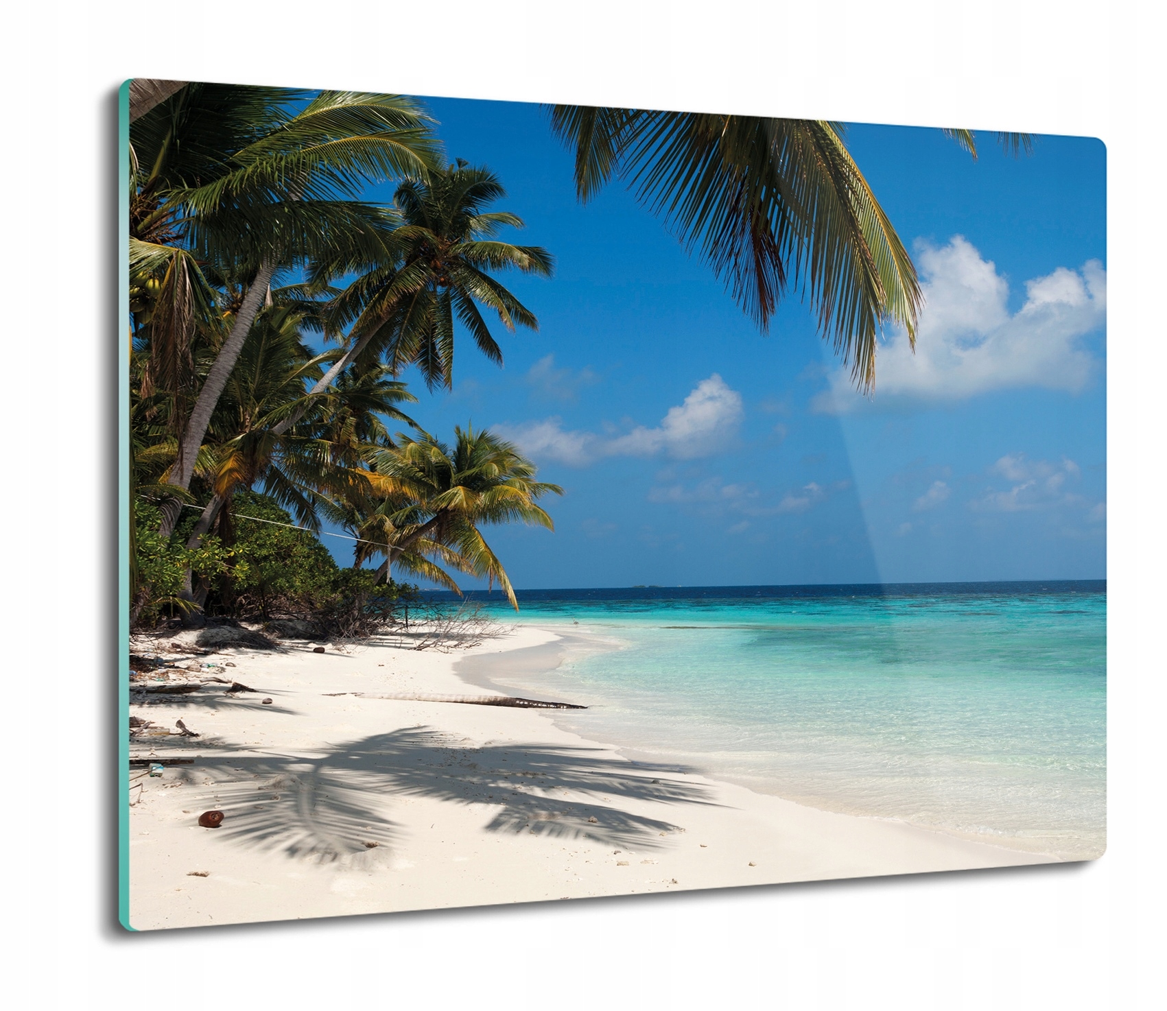

Palmy plaża tropiki 60x52 deska szklana kuchenna