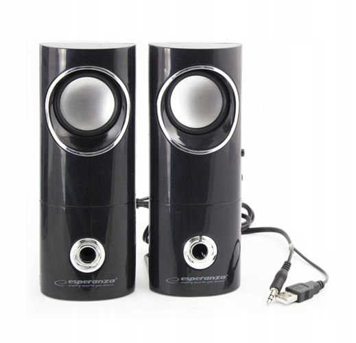 GŁOŚNIKI KOMPUTEROWE 2.0 DO LAPTOPA PC USB 6W Marka Esperanza